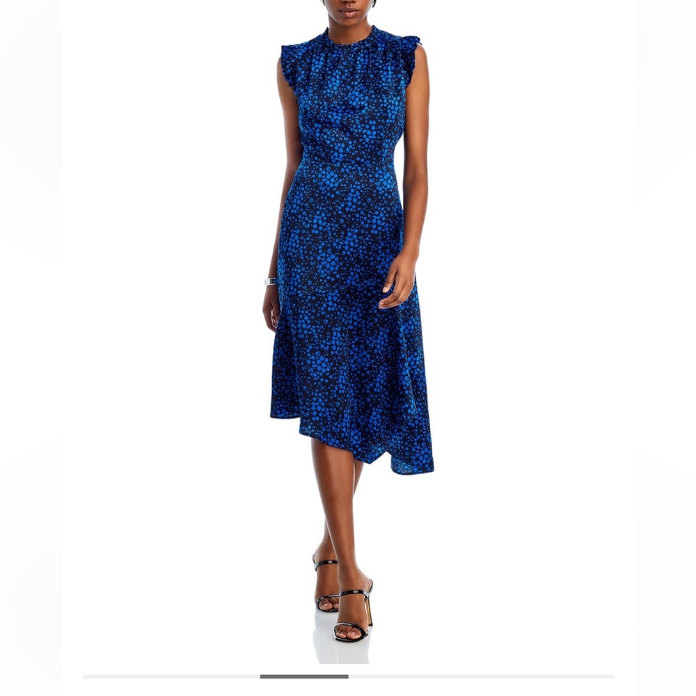New with tags Aqua brand large Bloomingdale’s flutter sleeve asymmetrical dress